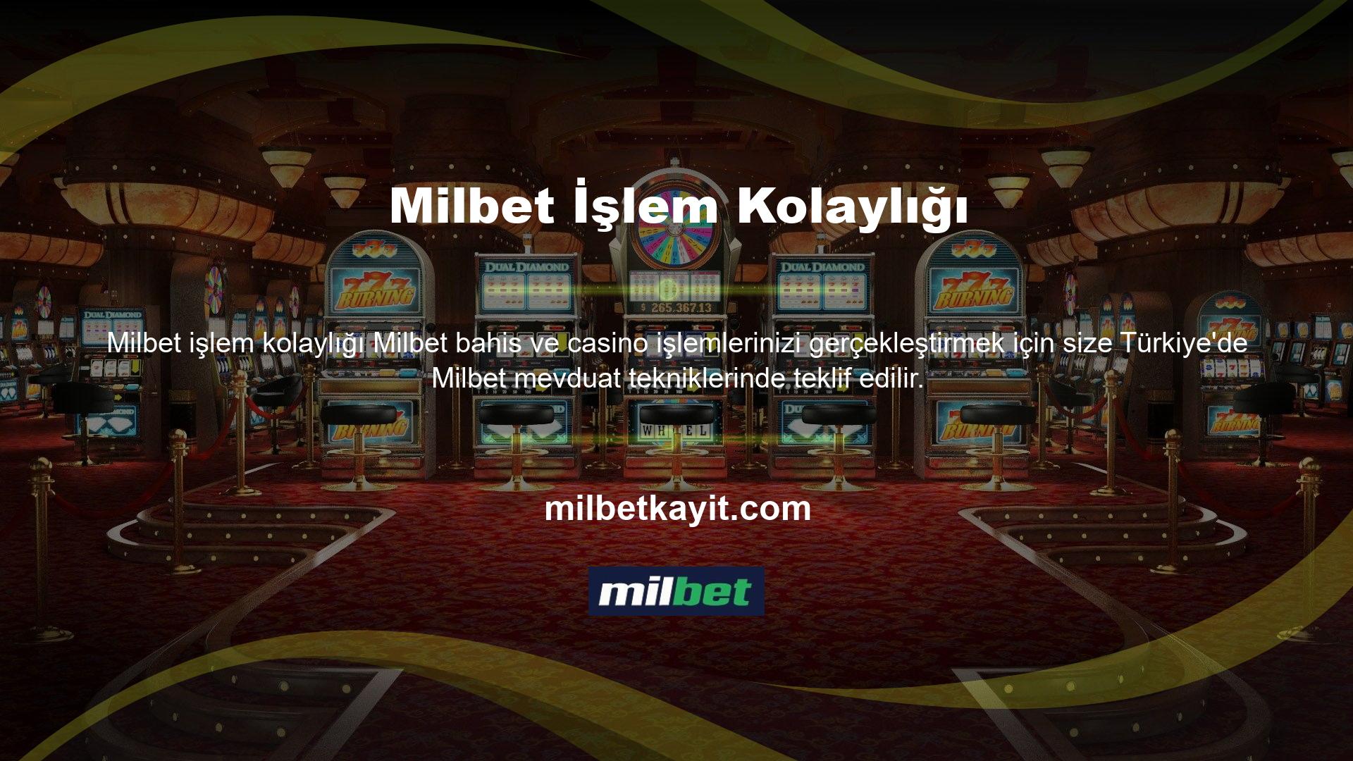 Avrupa'daki bazı bahis alanlarında, paranızı Türkiye'de izin verilen farklı aracılar ve yöntemlerle yatırmanıza izin veren mevduat sistemleri vardır